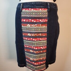 Holding Horses Anthropologie Denim Mini Skirt Size 28